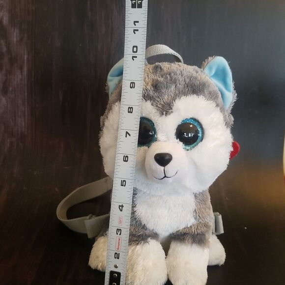 TY Beanie Boos Husky Dog Slush Plush Backpack, And Small Slush Stuffed Animal - Picture 10 of 16